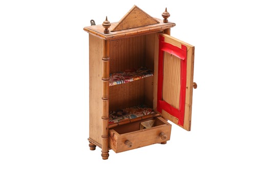 Lot 194 - An Aesthetic Movement period faux bamboo and...