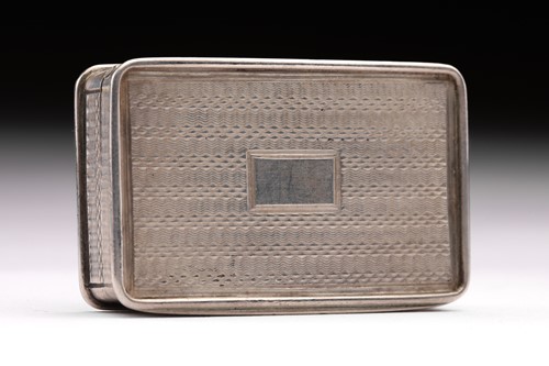 Lot 405 - A William IV vinaigrette; rounded rectangular,...