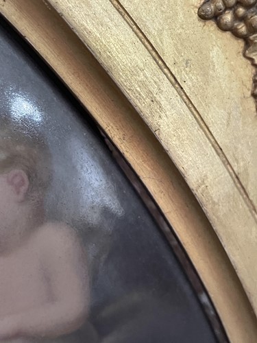 Lot 3 - A large KPM Berlin oval porcelain plaque,...