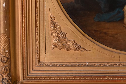 Lot 3 - A large KPM Berlin oval porcelain plaque,...