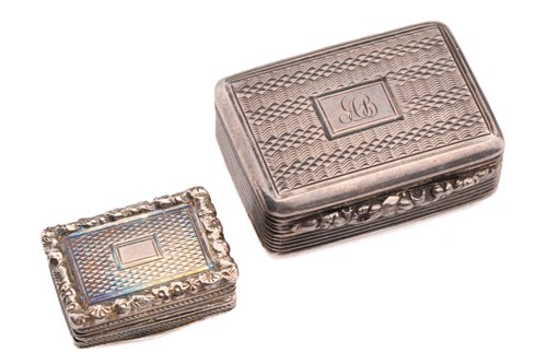 Lot 273 - A Victorian vinaigrette; rounded rectangular...