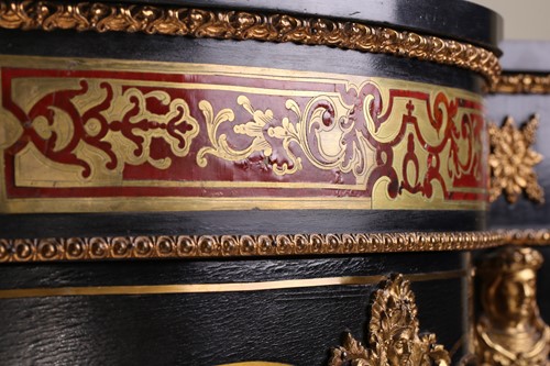 Lot 141 - A Victorian ebonized and red tortoiseshell...