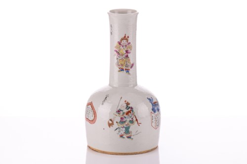 Lot 63 - A Chinese Wu Shuang Pu style vase, of mallet...