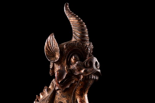 Lot 99 - A Chinese bronze censer in the form of an...