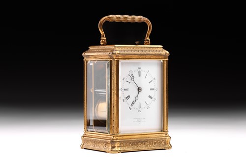 Lot 348 - A Drocourt of Paris "Gorge" cased 8-day...