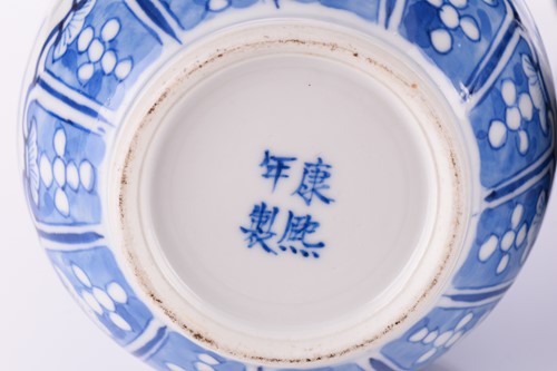 Lot 100 - A pair of Chinese blue and white porcelain...
