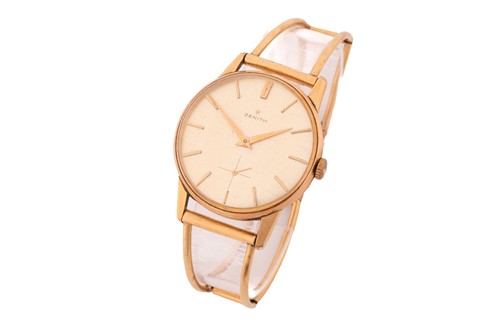Lot 223 - A Zenith hand-wound mechanical wristwatch,...