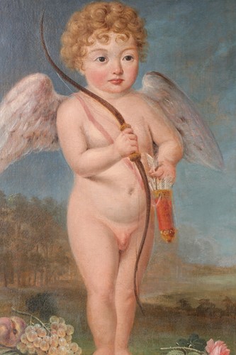 Lot 44 - 20th century school, a naive portrait of Cupid,...