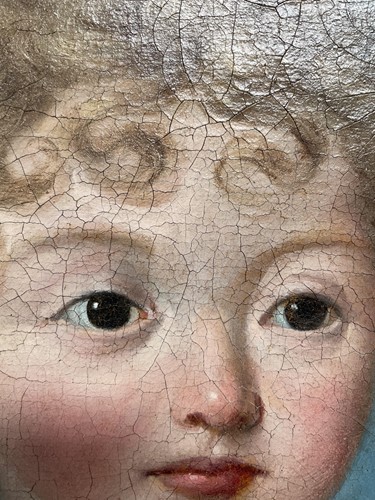 Lot 44 - 20th century school, a naive portrait of Cupid,...