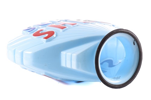 Lot 183 - A blue 'Super Shell' glass petrol pump globe...