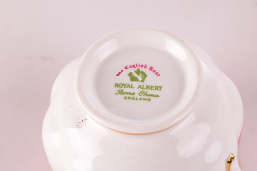 Lot 218 - A Royal Albert 'Old English Rose' teaset,...