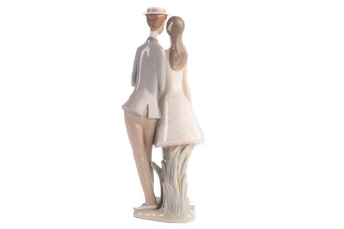 Lot 221 - A group of five large Lladro figures, to...