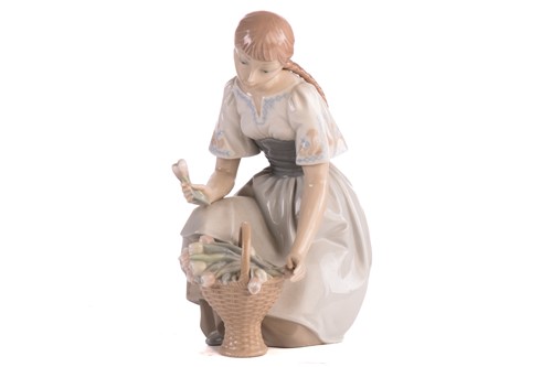 Lot 221 - A group of five large Lladro figures, to...