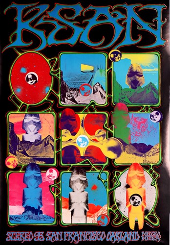 Lot 53 - 'KSAN', an original late 1960s psychedelic...