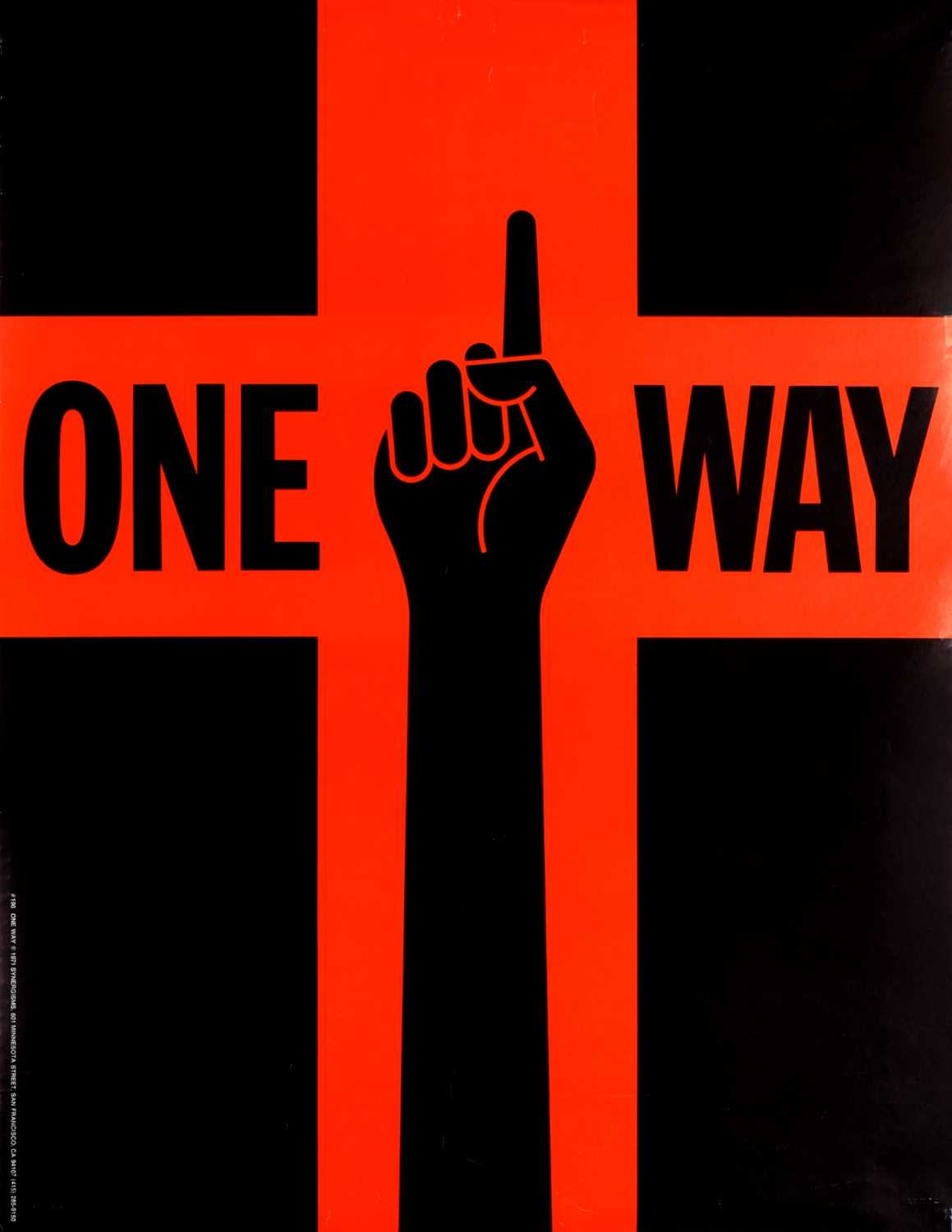Lot 21 - A vintage, Black Power Movement poster, 'One...