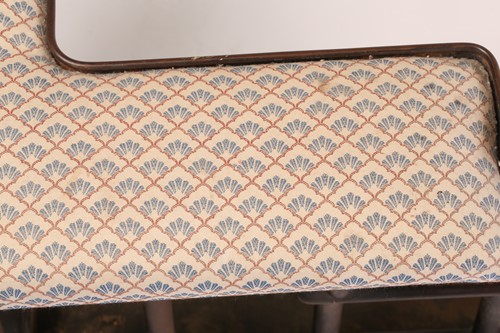 Lot 121 - An Edwardian-style patinated iron club fender...