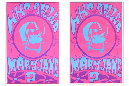 Lot 94 - 'Who Rolled Mary Jane', two original 1969...