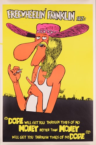 Lot 10 - Gilbert Shelton (b.1940), 'Free Wheelin'...