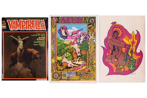 Lot 54 - An original 1967 psychedelic poster, 'There &...