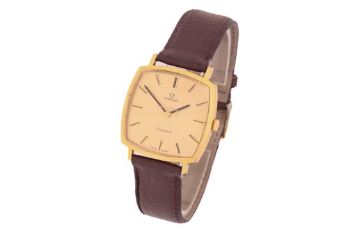 Lot 245 - An Omega Geneva wrist watch, with a Swiss-made...