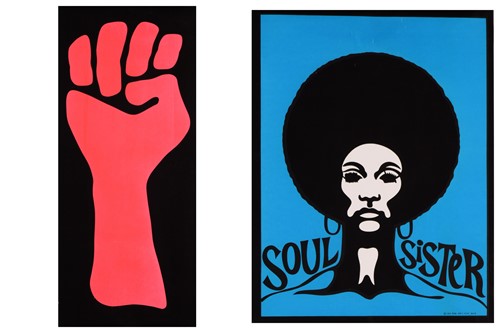 Lot 123 - Two original 1960s American Black Power...
