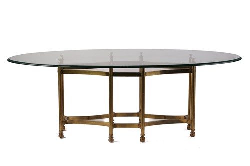 Lot 108 - A large 20th-century 'Hollywood Regency' oval...