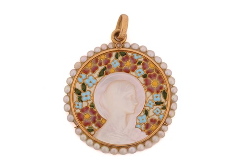 Lot 14 - Frédéric Vernon - Art Nouveau 'Madonna'...