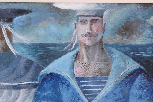 Lot 31 - Elizabeth Taggart (b.1943) British, Sailors,...