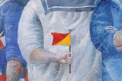 Lot 31 - Elizabeth Taggart (b.1943) British, Sailors,...
