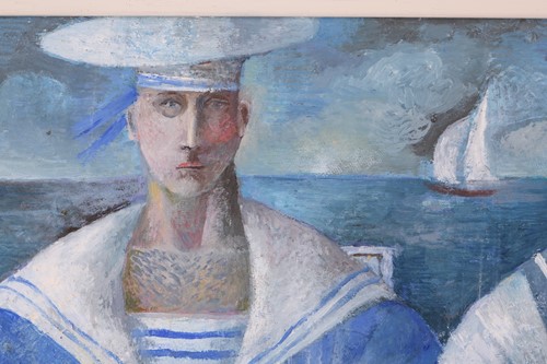 Lot 31 - Elizabeth Taggart (b.1943) British, Sailors,...