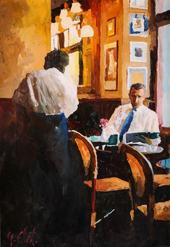 Lot 28 - Graham Elliott (contemporary), 'Lunchtime,...