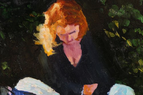 Lot 6 - Graham Elliott (contemporary), 'Reading in the...