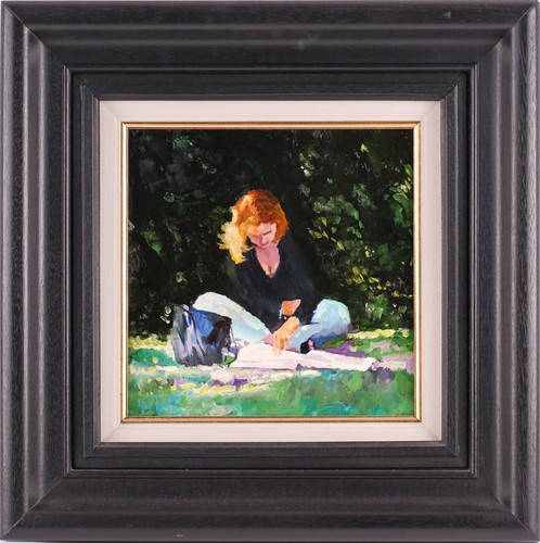 Lot 6 - Graham Elliott (contemporary), 'Reading in the...