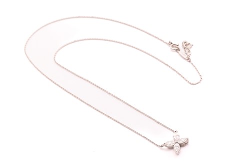 Lot 147 - Tiffany & Co. - 'Victoria' pendant in platinum...