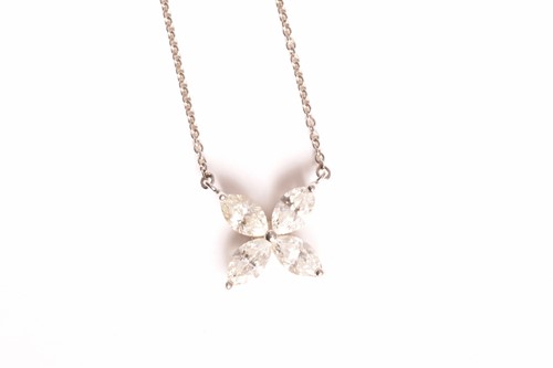 Lot 147 - Tiffany & Co. - 'Victoria' pendant in platinum...