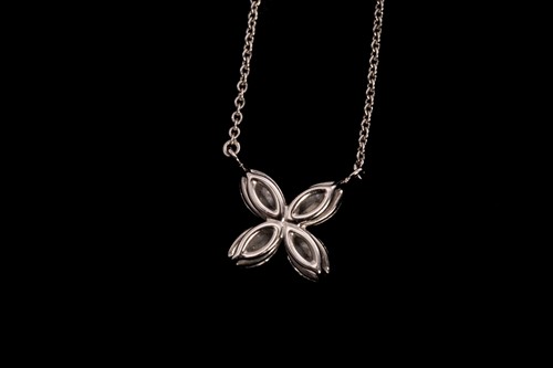 Lot 147 - Tiffany & Co. - 'Victoria' pendant in platinum...