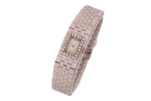 Lot 240 - A lady's Bueche Girod white gold and diamond...