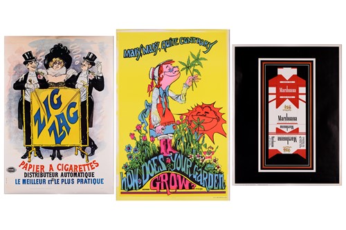 Lot 83 - An original 1971 hippy / marijuana-themed...