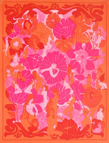 Lot 29 - An original 1971 blacklight psychedelic poster,...
