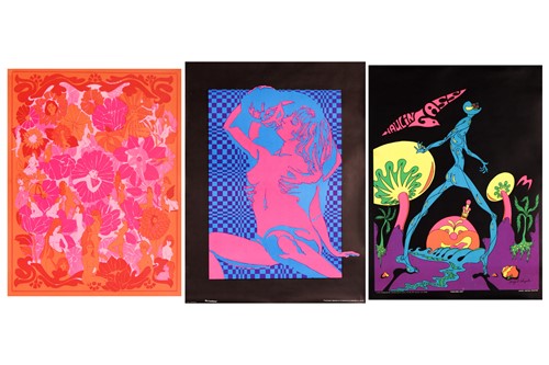 Lot 29 - An original 1971 blacklight psychedelic poster,...