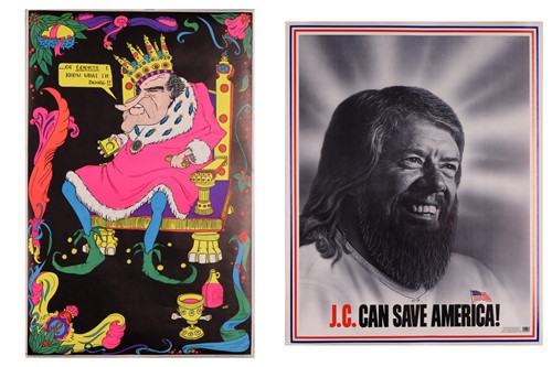 Lot 43 - Two original American satirical political...
