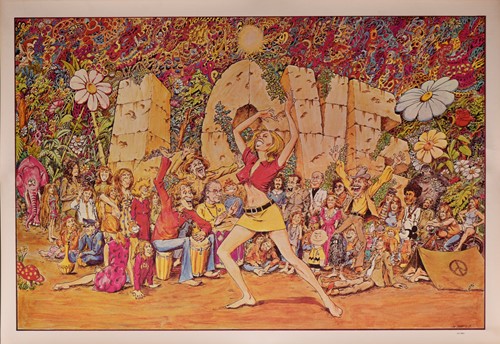 Lot 26 - A 1967 Overground Art psychedelic poster,...