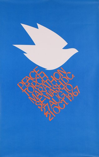 Lot 22 - 'Peace Torch Marathon', an original 1967...
