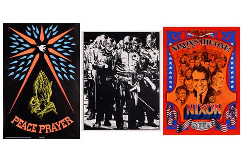 Lot 7 - An original 1970 black light 'Peace Prayer'...