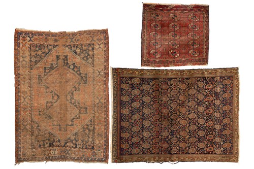 Lot 268 - An antique probably South West Persian indigo...