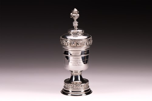 Lot 315 - A Continental white metal "800" standard cup...
