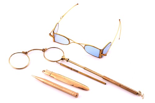 Lot 172 - A mixed lot of pens and glasses; including A...