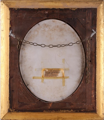 Lot 1 - A large KPM Berlin oval porcelain plaque,...