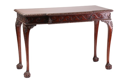 Lot 212 - A George III-style mahogany breakfront side...