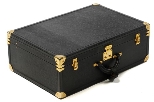 Lot 355 - Louis Vuitton black "Epi Leather" suitcase...